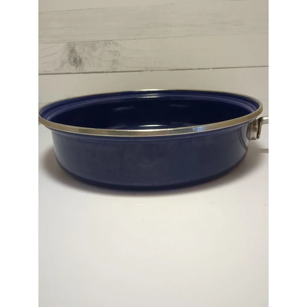 Vintage Chantal Cobalt Blue Enamel Steel 11.25